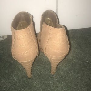 Tan booties